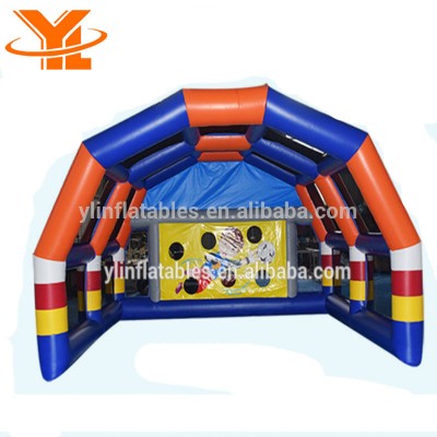 Inflatable Football Goal Speed Cage, Inflatable Soccer Shooting Target Games for Events