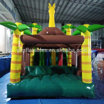 Children Inflatable Caterpillar Tunnel , Caterpillar Inflatable Obstacle Course for Kids