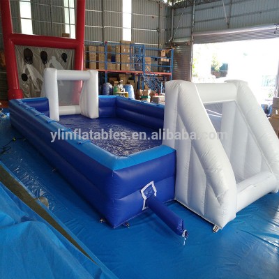 2018 New Kids Outdoor Sport Game PVC Inflatable football field floor For Sale