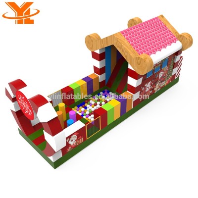 Giant Inflatable Christmas Obstacle Course, Christmas Inflatables, Xmas Obstacle Gmaes for Party