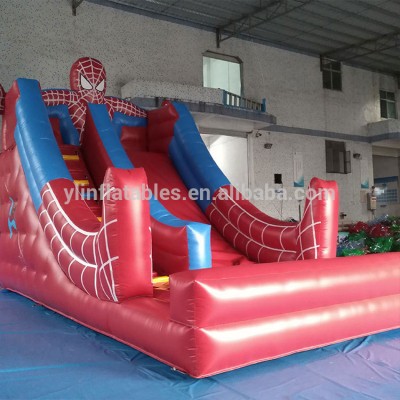 Kids Playing 0.55mm PVC Inflatable Stair Slide, outdoor playground slide