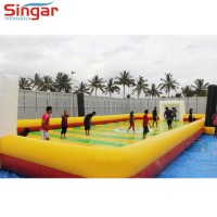 Inflatable water football arena/court for kids game