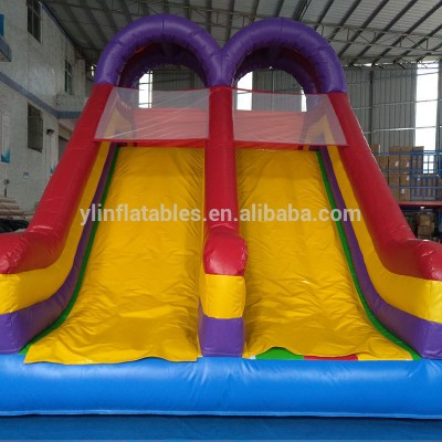 Kids Playing 0.55mm PVC Inflatable Stair Slide, large outdoor slide