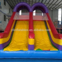 Kids Playing 0.55mm PVC Inflatable Stair Slide, large outdoor slide