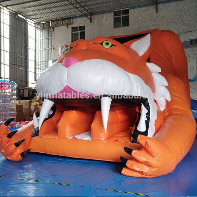 Children Playing Commercial Inflatable Dry Slide, used children's slide