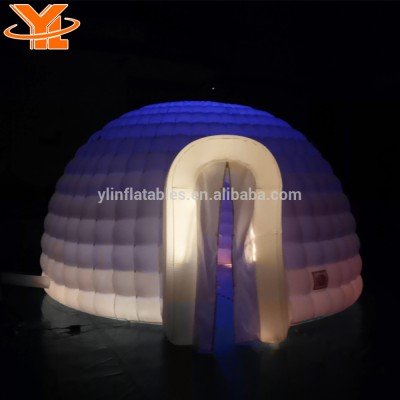 LED Inflatable Igloo Tent Night Club Wedding Advertising Tent Inflatable For Sale