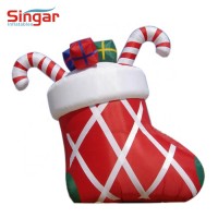 Giant inflatable christmas boot,outdoor blow up christmas decoration